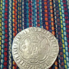 Reproducciones billetes y monedas: MED- BONITQ COPIA DE UN REAL DEL REY JAIME III DE MALLORCA MARCA EN REVERSO 25 MM. NO ES PLATA