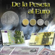 Reproducciones billetes y monedas: ALBUM HISTORIA DE LA PESETA AL EURO CON 51 BILLETES PERFECTO ESTADO