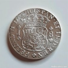 Reproducciones billetes y monedas: 1753 MONEDA 8 REALES FERNANDO VI. CECA LIMA O MEXICO - 38.MM DIAMETRO - 27.20.GRAMOS