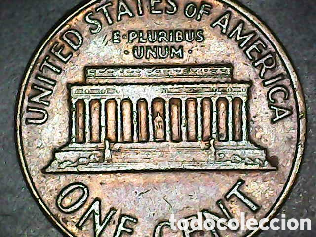 Reproducciones billetes y monedas: Lincoln cent 1964 d - Foto 2