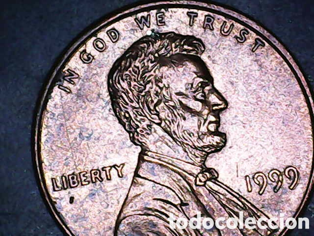 Reproducciones billetes y monedas: Lincoln cent 1964 d - Foto 5