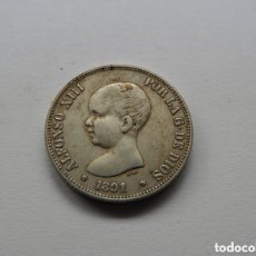 Reproducciones billetes y monedas: MONEDA DE PLATA ALFONSO XIII - 1801 - 2 PESETAS