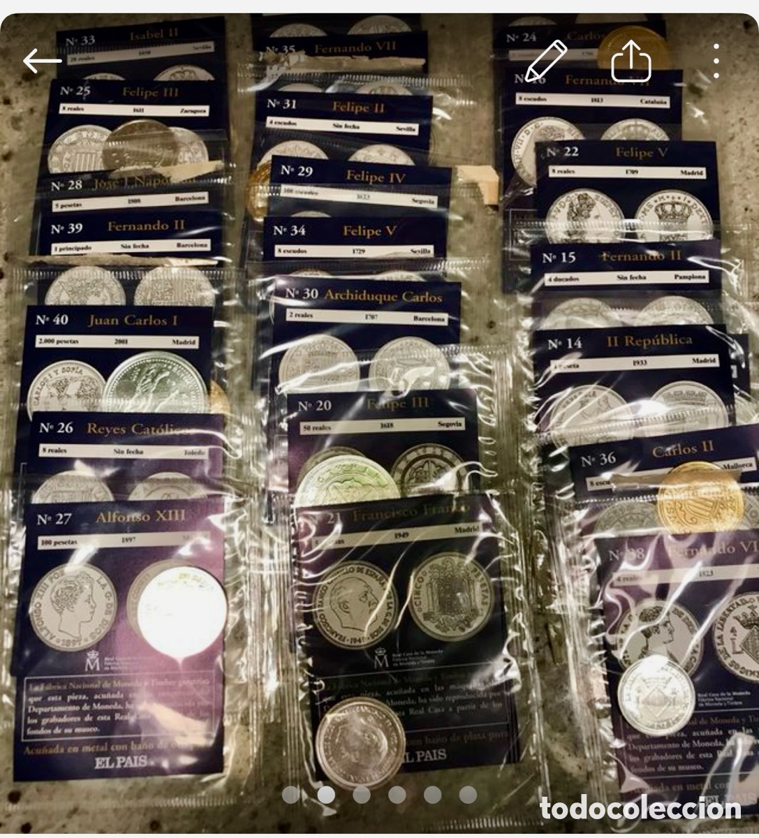Reproducciones billetes y monedas: Monedas - Foto 1