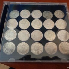 Reproducciones billetes y monedas: 12 MONEDAS DE LA PESETA AL EURO Y 20 MONEDAS CATALANAS. LA VANGUARDIA