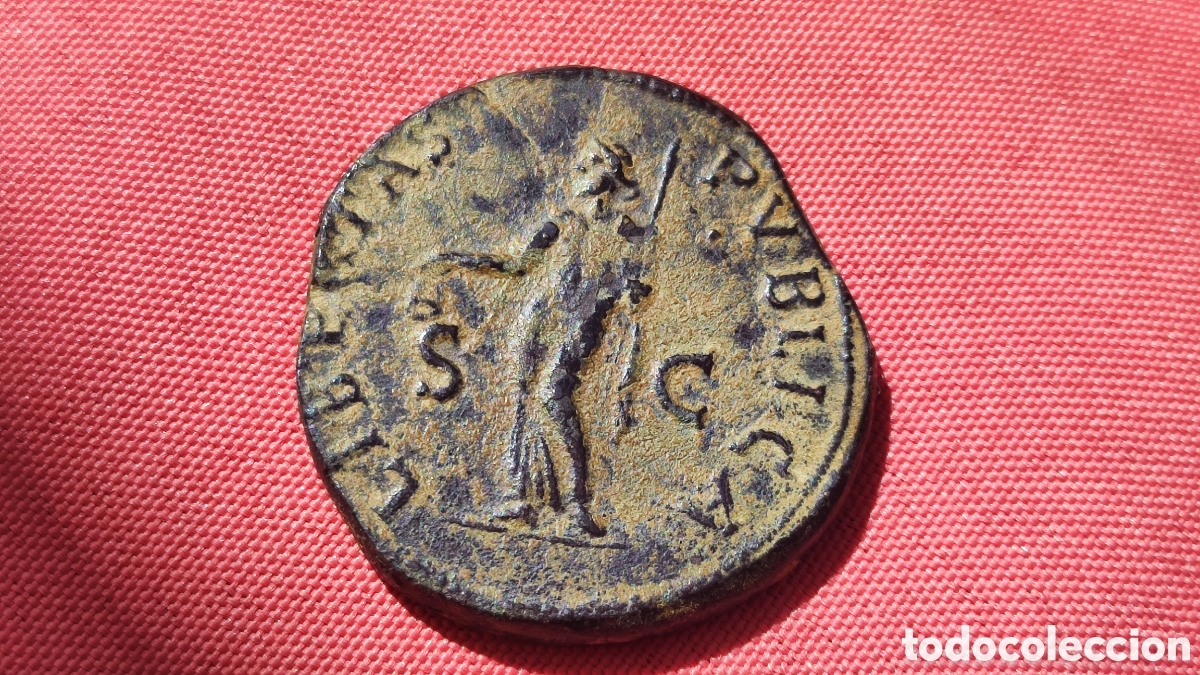 Reproducciones billetes y monedas: Sestercio de Galba - Foto 2