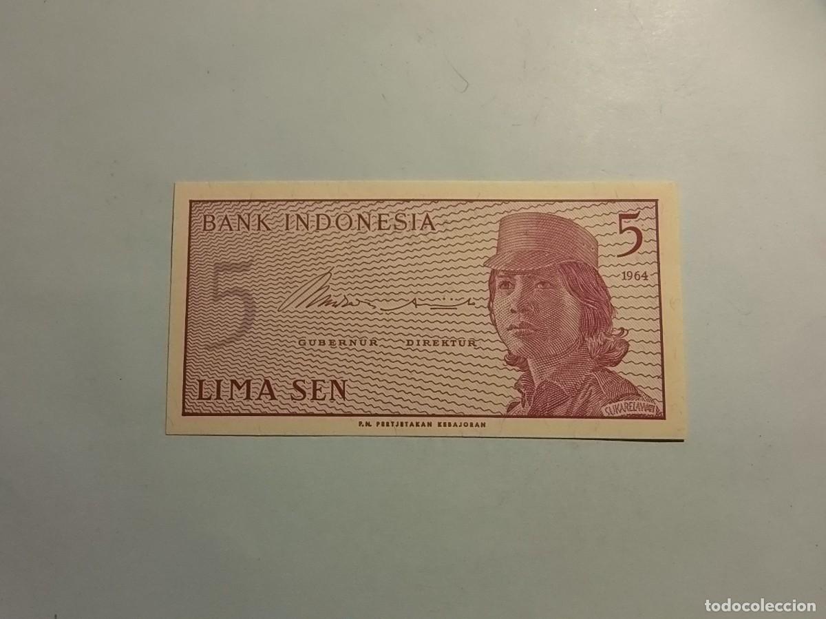 Replikate von Banknoten und M&uuml;nzen: REPRODUCCI&Oacute;N - BILLETE INDONESIA 5 SEN 1964 - XBU020719 - EBC