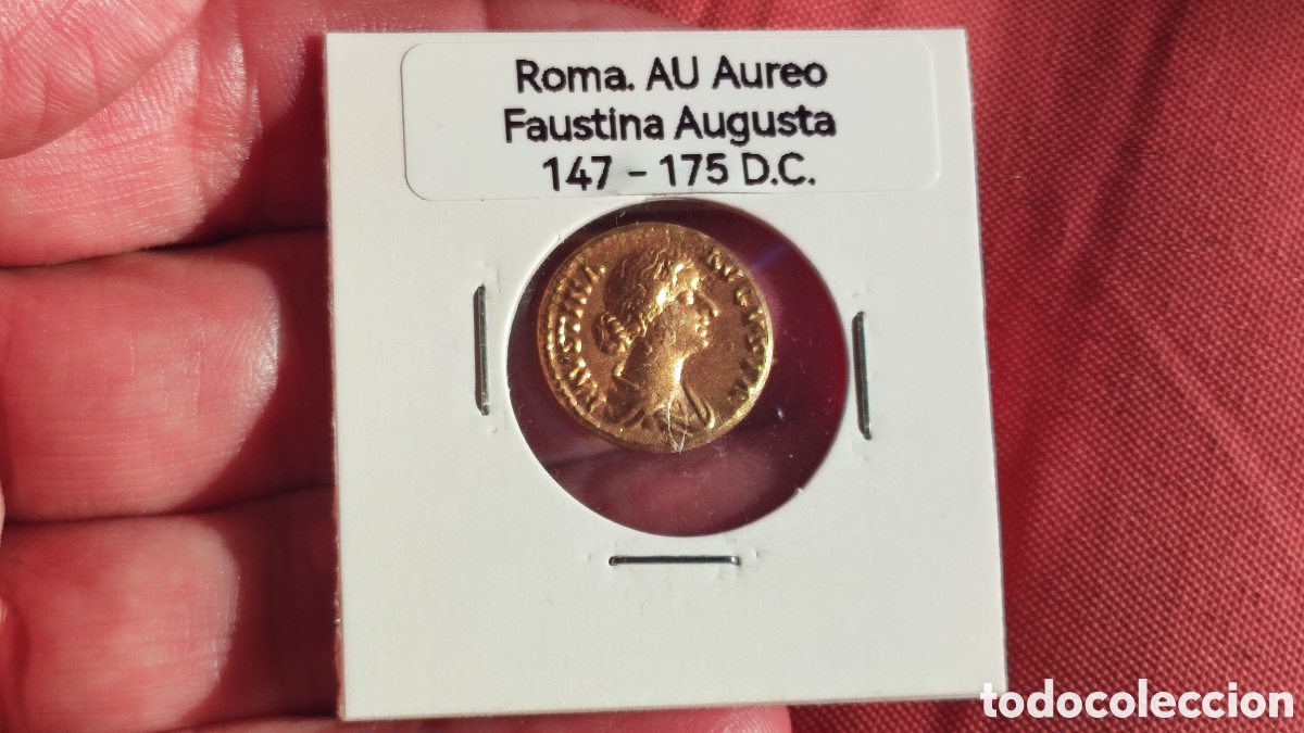 Reproducciones billetes y monedas: Fant&aacute;stico Aureo de Faustina - Foto 3