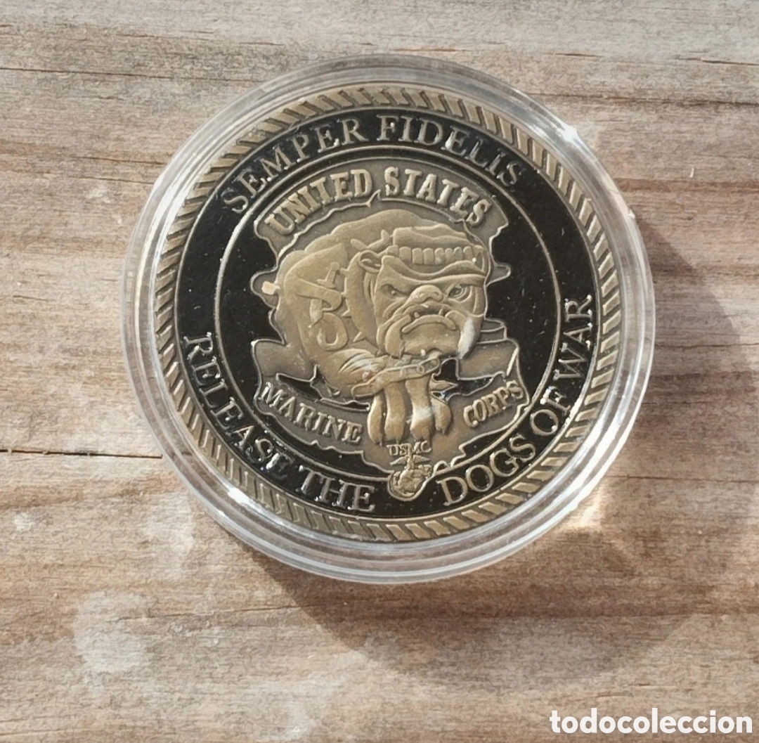 Reproducciones billetes y monedas: Moneda USMC de los Estados Unidos - Foto 2