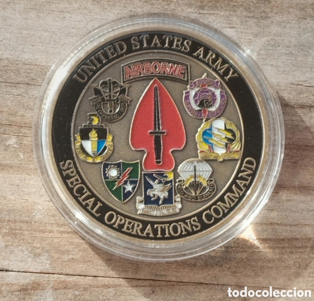 Reproducciones billetes y monedas: Moneda US ARMY Special Operations Command - Foto 1