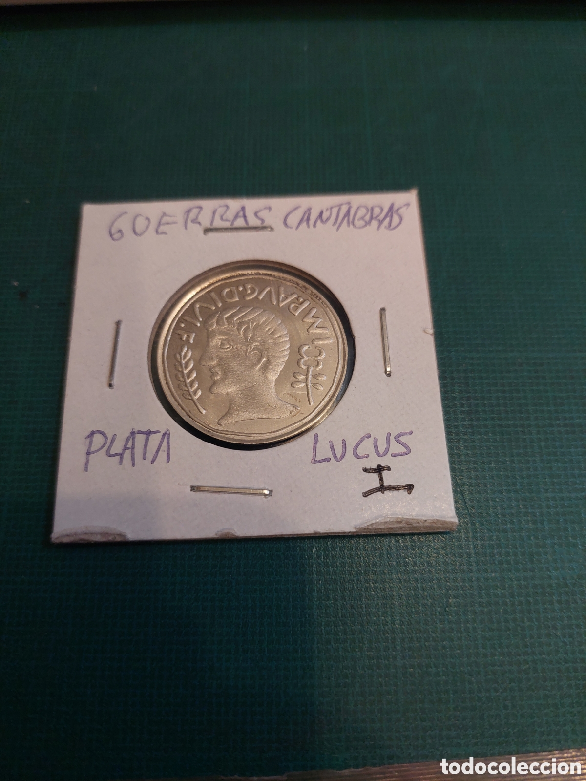 Reproducciones billetes y monedas: PLATA GUERRAS CANTABRAS LUGO - Foto 1