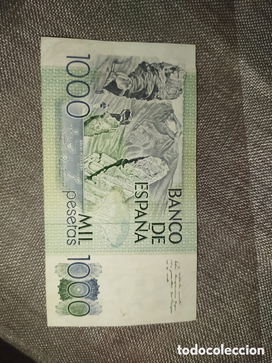 Reproducciones billetes y monedas: &hellip;ERROR.. Billete de 1000 pesetas con ..ERROR&hellip; - Foto 3