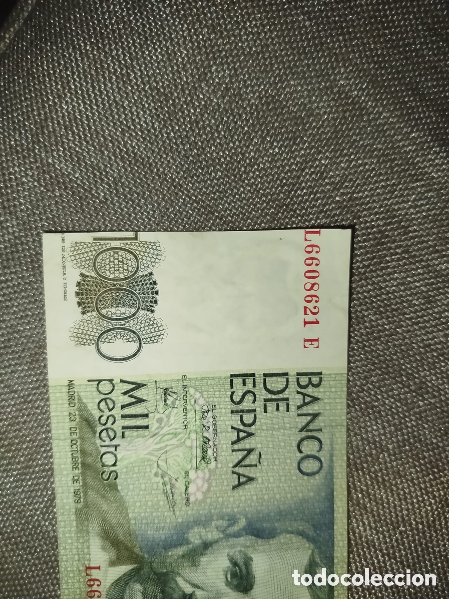 Reproducciones billetes y monedas: &hellip;ERROR.. Billete de 1000 pesetas con ..ERROR&hellip; - Foto 4