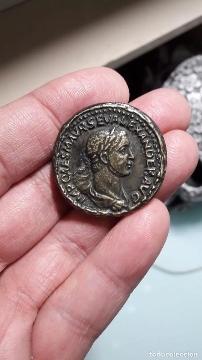 Reproducciones billetes y monedas: Sestercio de Alejandro Severo &rdquo; Replica de Moneda Romana &rdquo; - Foto 1