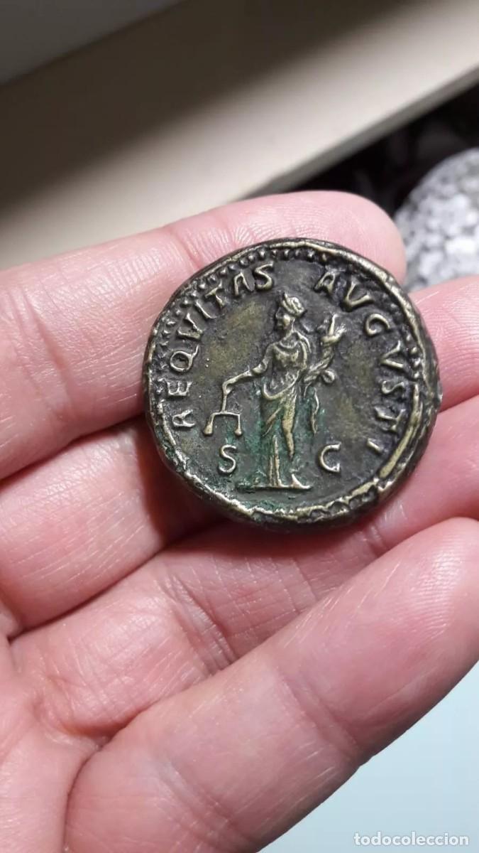 Reproducciones billetes y monedas: Sestercio de Alejandro Severo &rdquo; Replica de Moneda Romana &rdquo; - Foto 2
