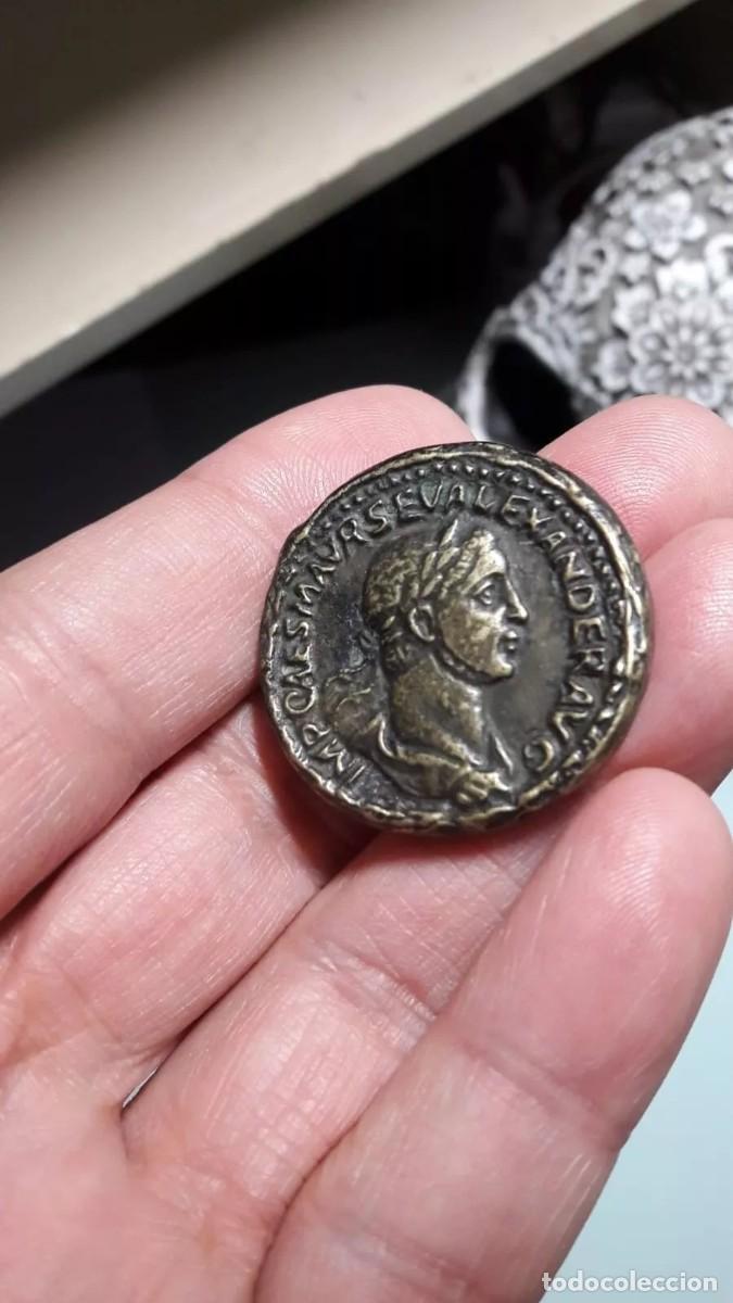 Reproducciones billetes y monedas: Sestercio de Alejandro Severo &rdquo; Replica de Moneda Romana &rdquo; - Foto 3