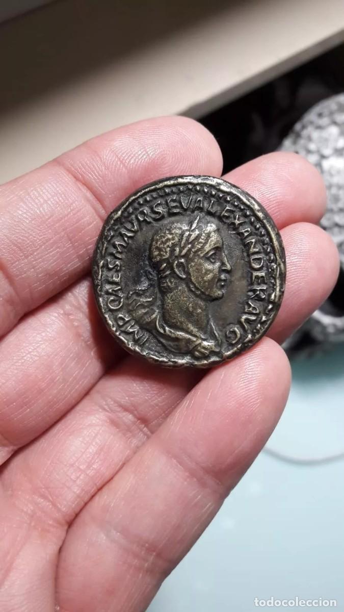 Reproducciones billetes y monedas: Sestercio de Alejandro Severo &rdquo; Replica de Moneda Romana &rdquo; - Foto 6