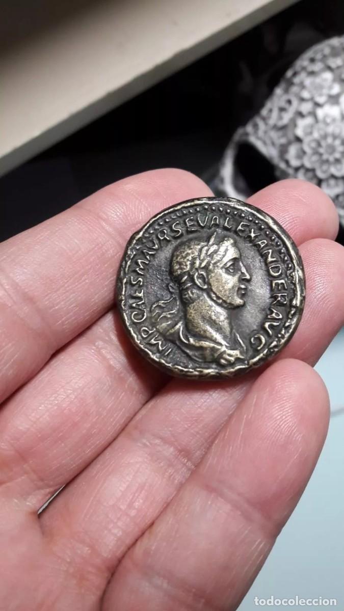 Reproducciones billetes y monedas: Sestercio de Alejandro Severo &rdquo; Replica de Moneda Romana &rdquo; - Foto 7