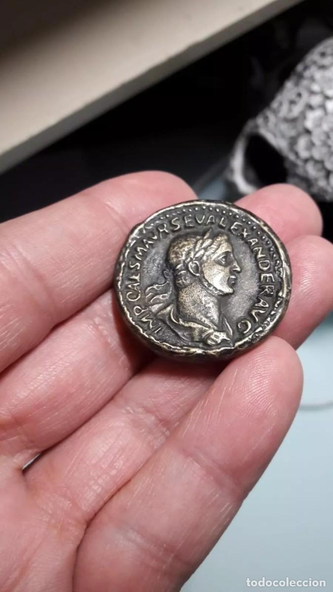 Reproducciones billetes y monedas: Sestercio de Alejandro Severo &rdquo; Replica de Moneda Romana &rdquo; - Foto 8