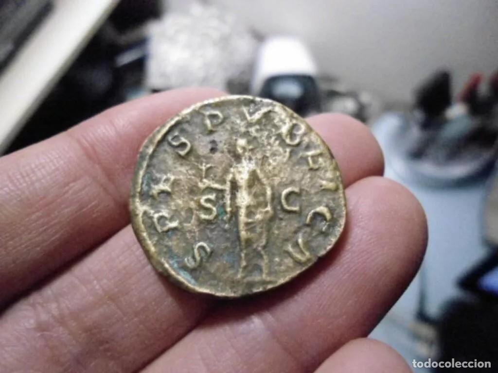 Reproducciones billetes y monedas: Sestercio de Alejandro Severo &rdquo; Replica de Moneda Romana &rdquo; - Foto 2