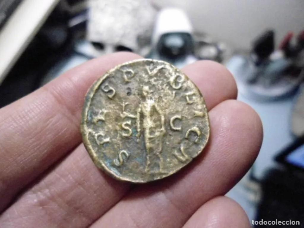 Reproducciones billetes y monedas: Sestercio de Alejandro Severo &rdquo; Replica de Moneda Romana &rdquo; - Foto 5
