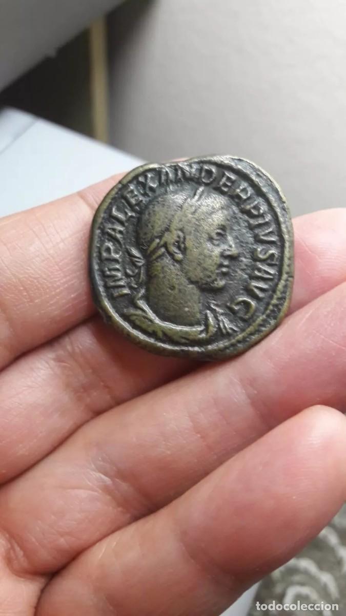 Reproducciones billetes y monedas: Sestercio de Alejandro Severo &rdquo; Replica de Moneda Romana &rdquo; - Foto 7