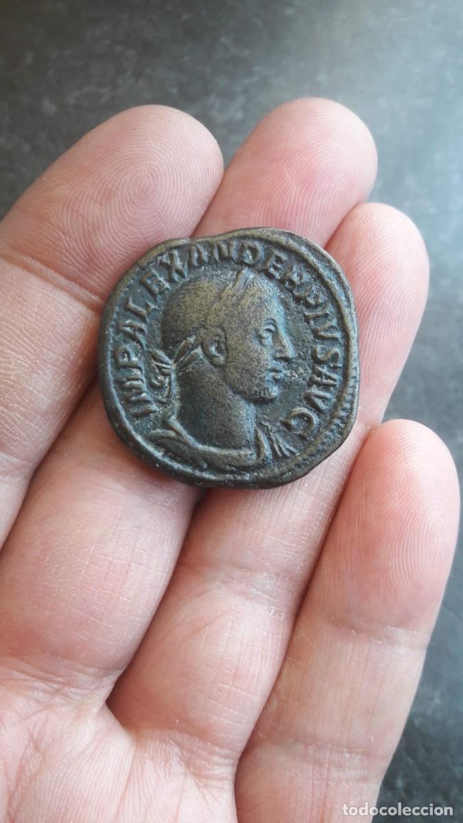 Reproducciones billetes y monedas: Sestercio de Alejandro Severo &rdquo; Replica de Moneda Romana &rdquo; - Foto 2