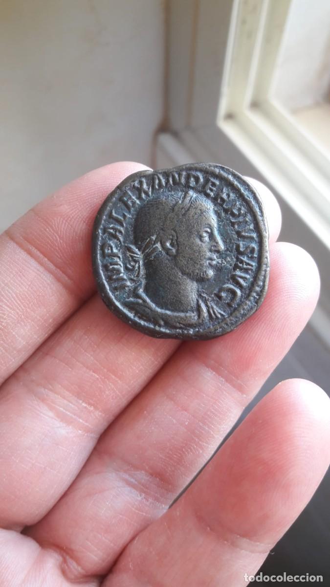 Reproducciones billetes y monedas: Sestercio de Alejandro Severo &rdquo; Replica de Moneda Romana &rdquo; - Foto 8