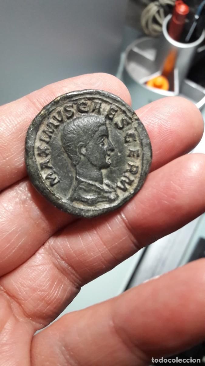 Reproducciones billetes y monedas: Sestercio de MAXIMO &rdquo; Replica de Moneda Romana &rdquo; - Foto 1