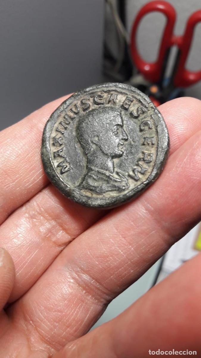 Reproducciones billetes y monedas: Sestercio de MAXIMO &rdquo; Replica de Moneda Romana &rdquo; - Foto 2