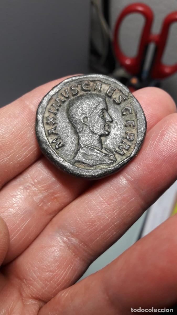 Reproducciones billetes y monedas: Sestercio de MAXIMO &rdquo; Replica de Moneda Romana &rdquo; - Foto 4