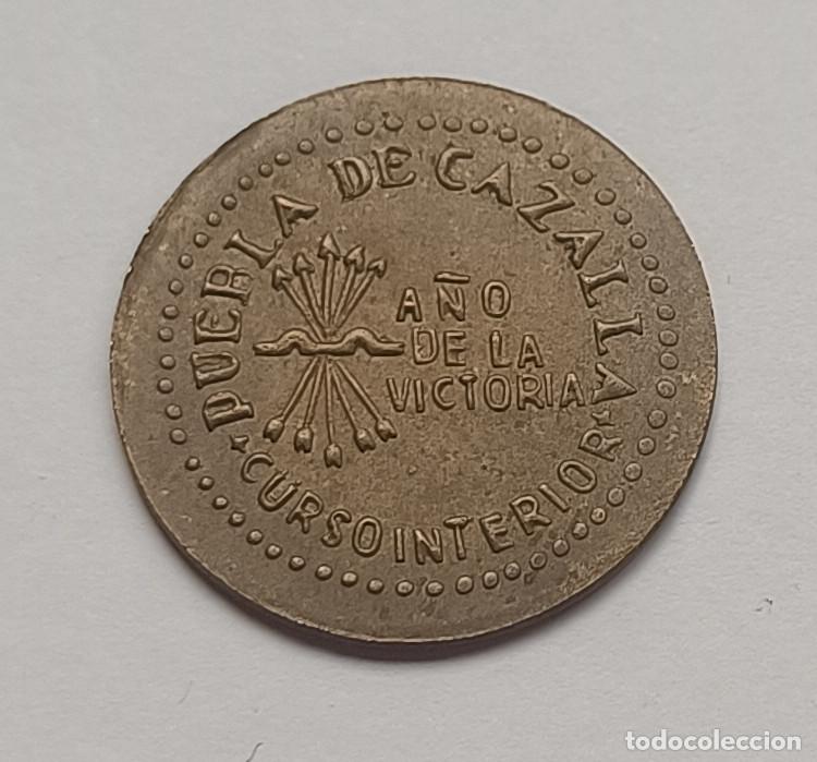 Reproducciones billetes y monedas: 25 centimos de Puebla de Cazalla, Guerra Civil, moneda