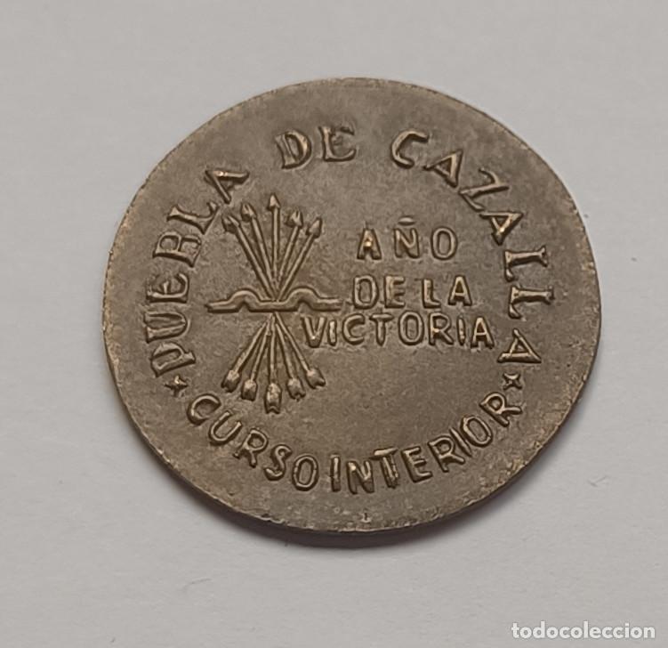 Reproducciones billetes y monedas: 10 c&eacute;ntimos de Puebla de Cazalla, Guerra Civil, moneda