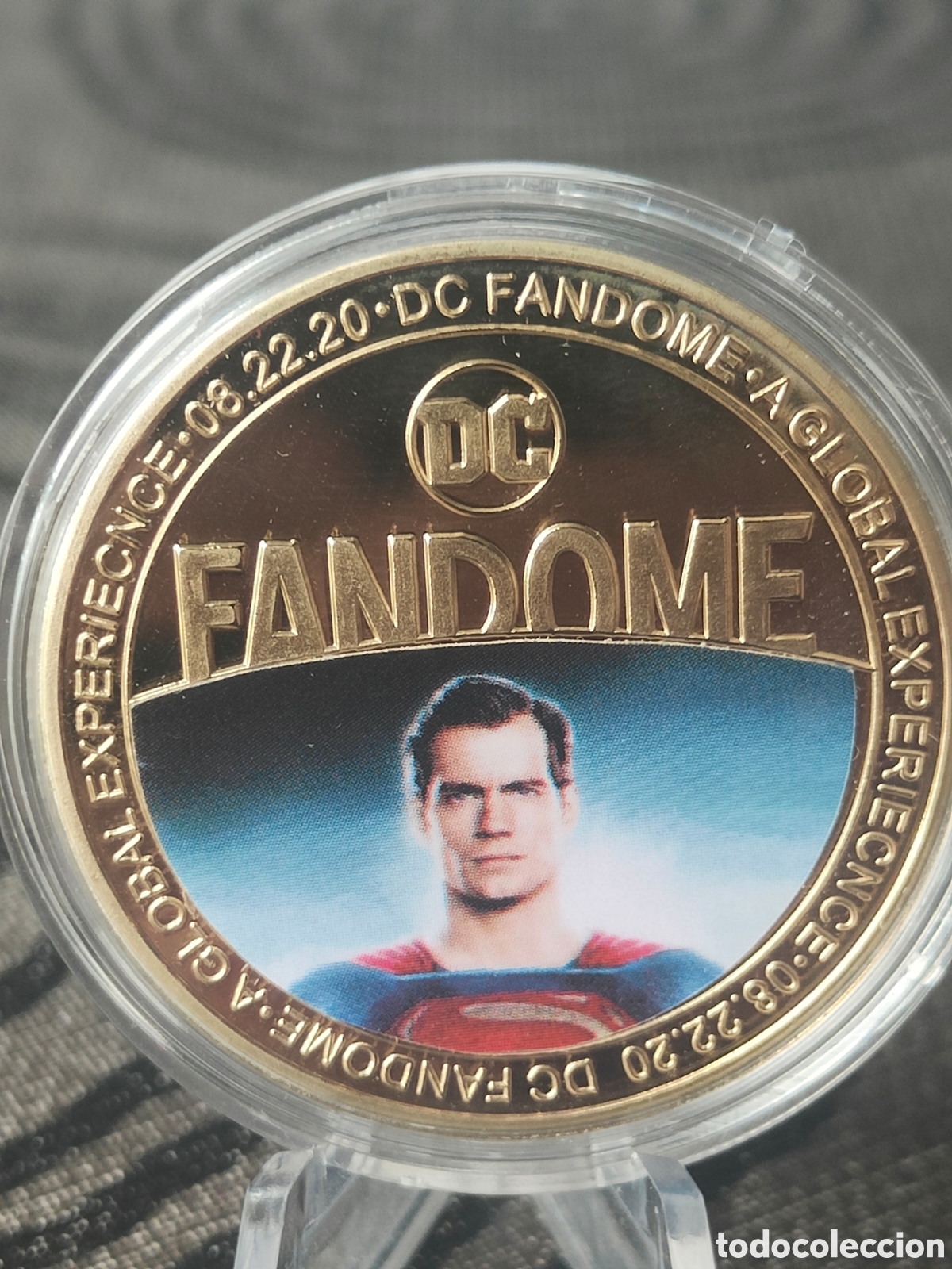 Reproducciones billetes y monedas: Superman moneda conmemorativa - Foto 1
