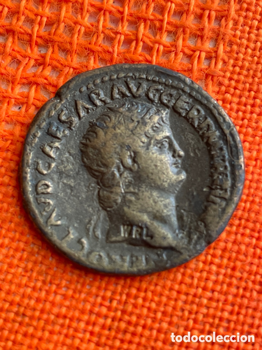 Reproducciones billetes y monedas: Moneda R&eacute;plica Rom&aacute;n-Caesar (1) - Foto 2