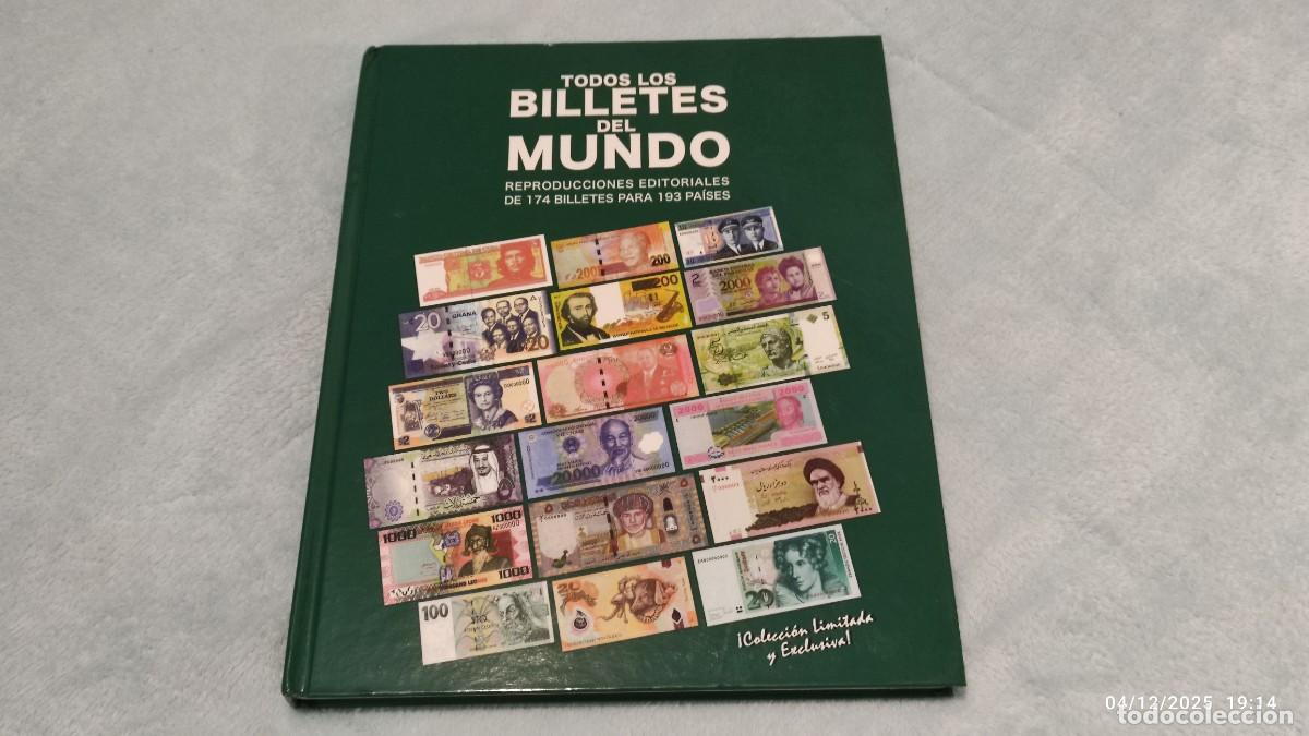 Reproducciones billetes y monedas: ALB&Uacute;M, TODOS LOS BILLETES DEL MUNDO - EDICIONES MACARELLA - COLECCI&Oacute;N LIMITADA Y EXCLUSIVA.