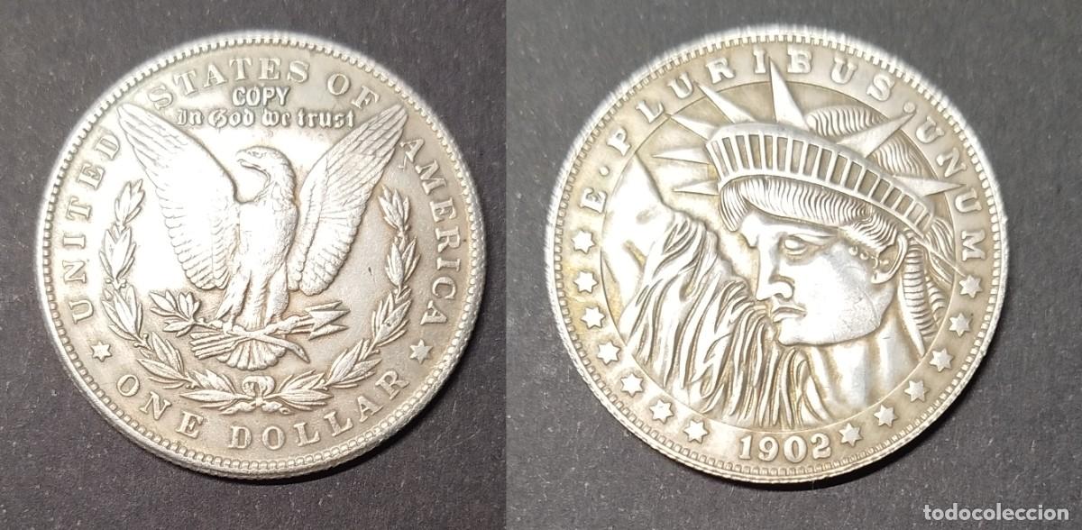 Reproducciones billetes y monedas: EEUU 1 dolar 1902 (REPLICA) - Foto 1
