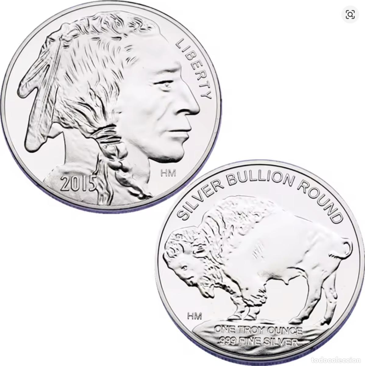 Replikate von Banknoten und M&uuml;nzen: MONEDA USA BUFFALO INDIO LIBERTY 2015