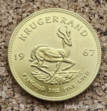 Replikate von Banknoten und M&uuml;nzen: Moneda Africana Krugerrand 1967