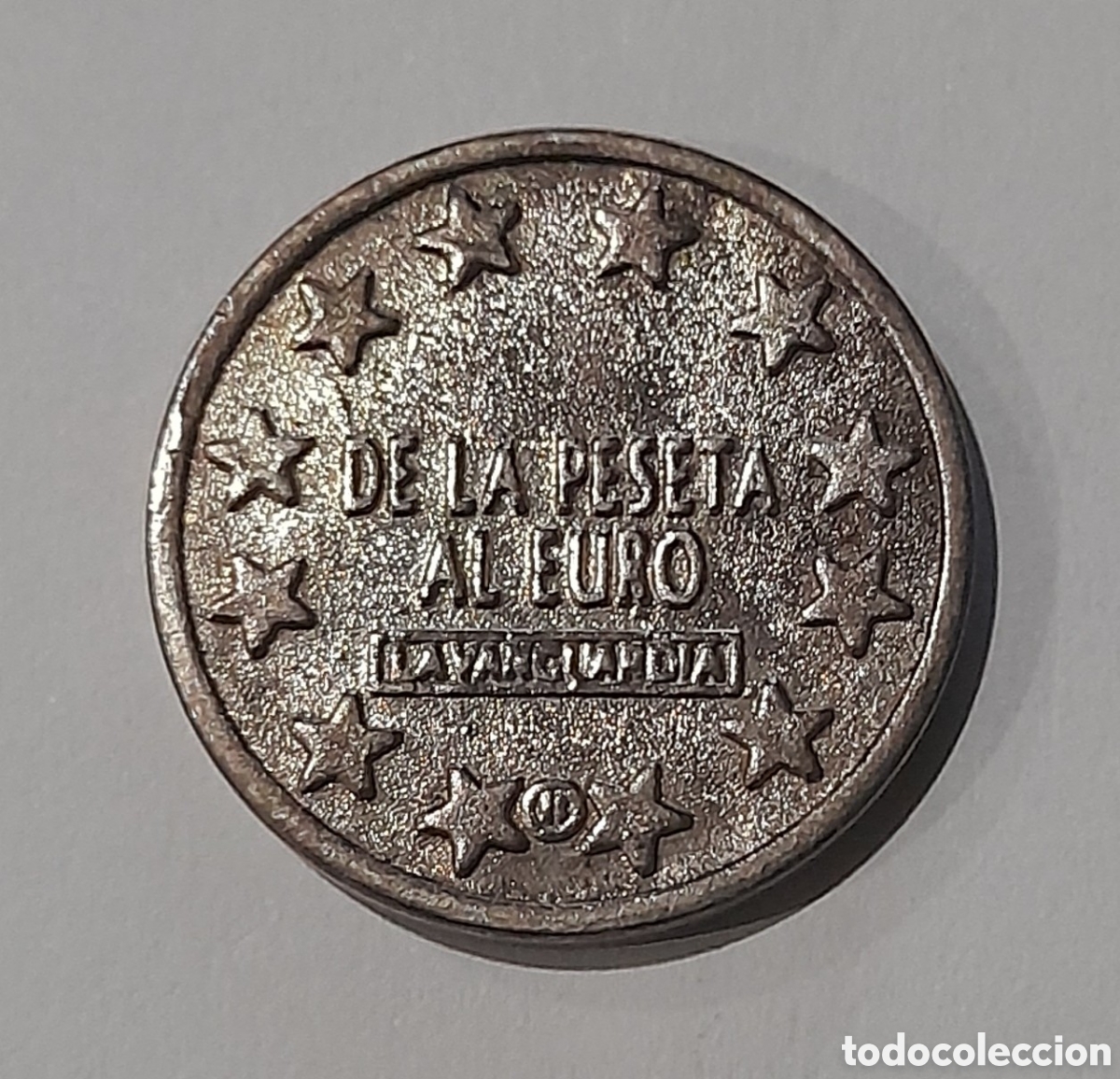 Reproductions Banknotes and Coins: Moneda de la Peseta al Euro ( LA VANGUARDIA)1 Euro L.V. ( R ).
