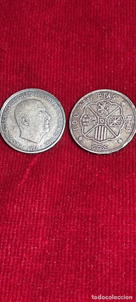 Reprodu&ccedil;&otilde;es notas e moedas: 100 PESETAS  DE FRANCO  1966 (FALSA)
