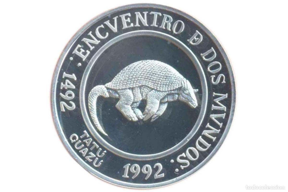 Reproducciones billetes y monedas: Moneda de plata - Tatu - 25 Pesos - Iberoamericana