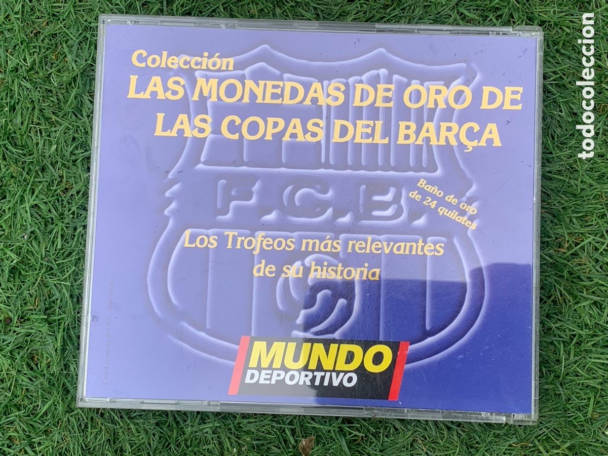 Reproducciones billetes y monedas: &bull;LAS MONEDAS DE ORO DE LAS COPAS DEL BAR&Ccedil;A - Foto 3