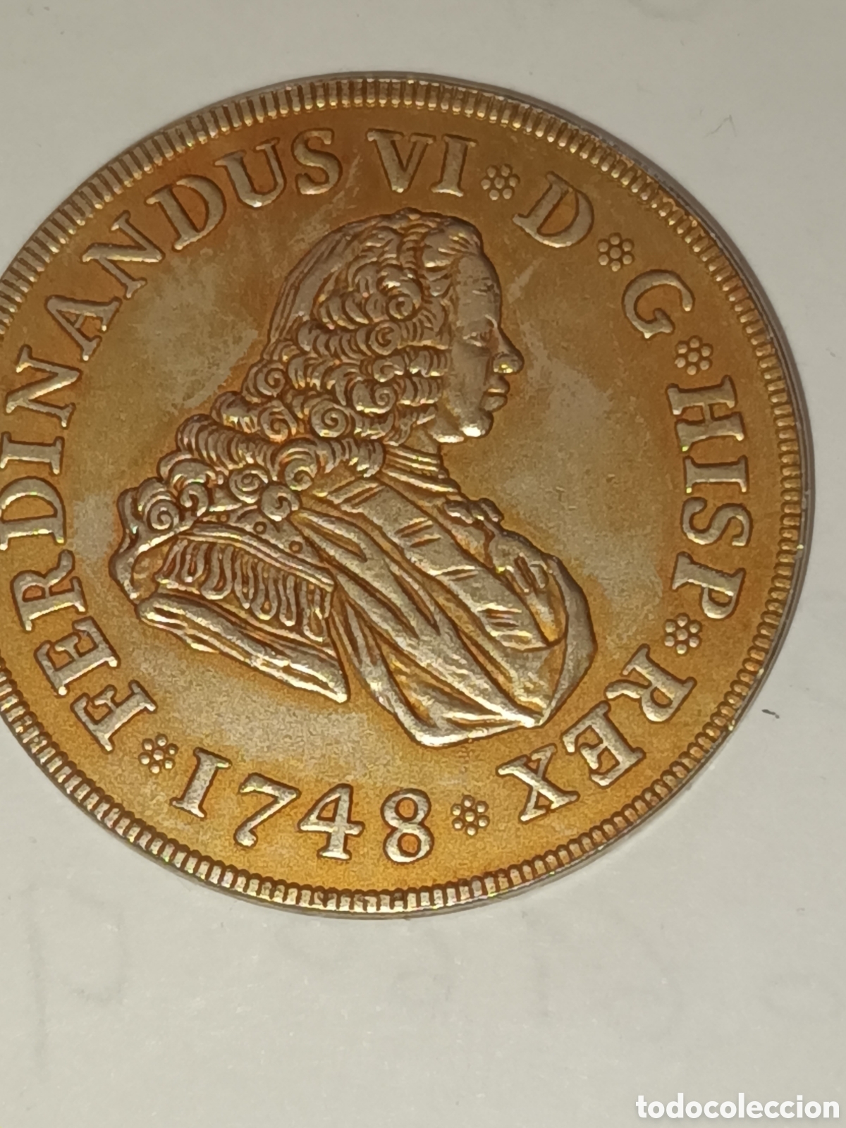 Reproducciones billetes y monedas: FERNANDO VI A&Ntilde;O 1748