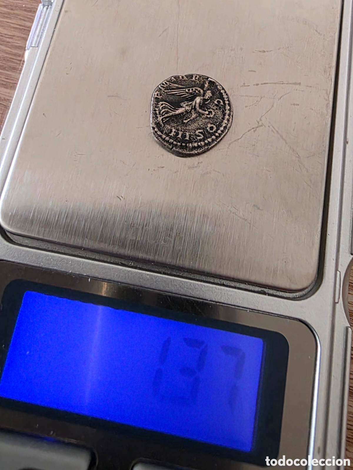 Reproducciones billetes y monedas: R&eacute;plica Quinario de Adriano - Foto 3