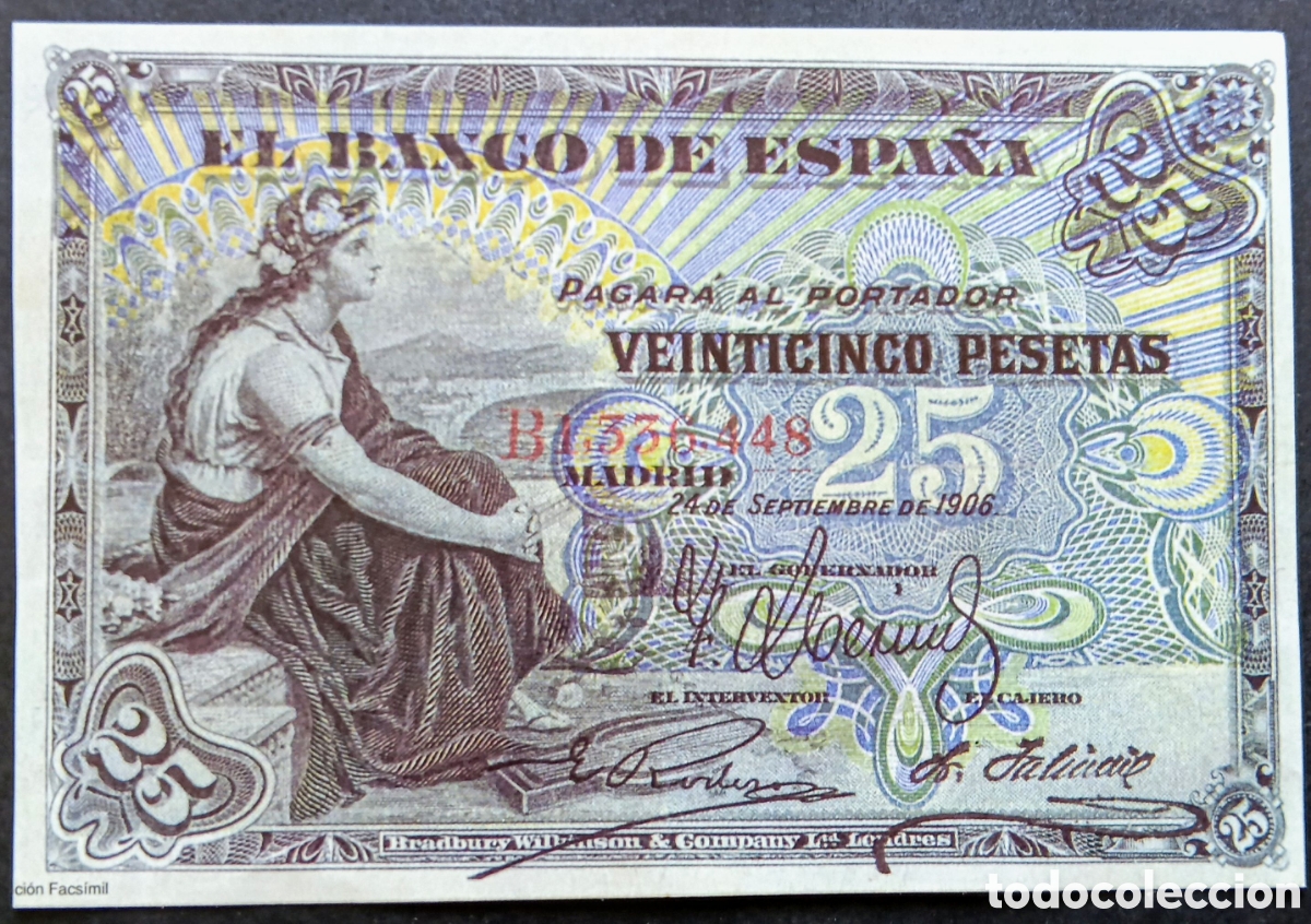 Reproducciones billetes y monedas: BILLETE REINADO DE ALFONSO XIII