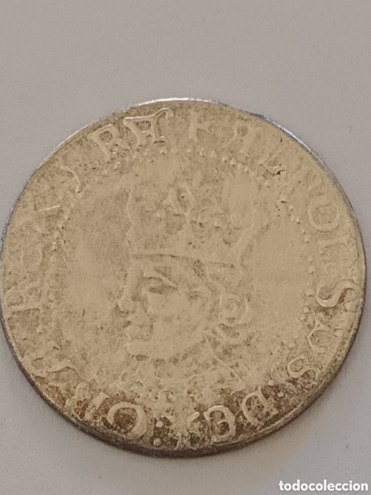 Reproducciones billetes y monedas: MONEDA SIGLO XIV HECHA EN PLATA REPLICA