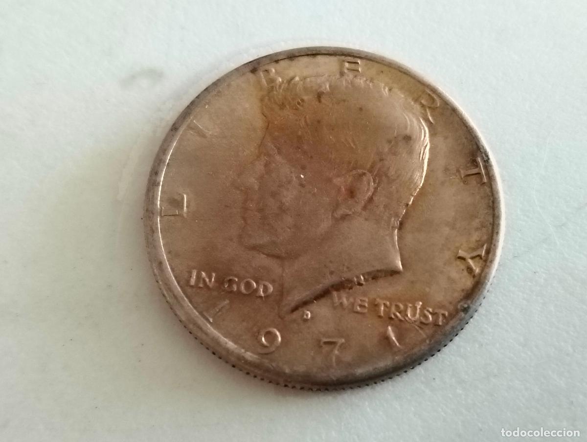 Reproducciones billetes y monedas: MONEDA ESTADOS UNIDOS DE AMERICA, 1/2 DOLAR KENNEDY 1971