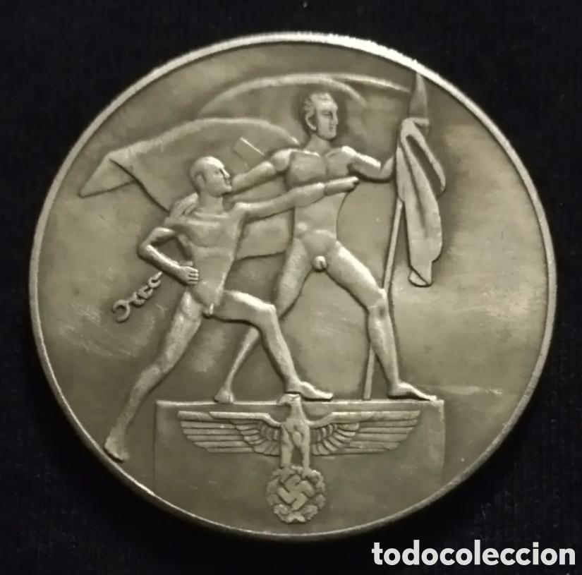 Reprodu&ccedil;&otilde;es notas e moedas: MONEDA CONMEMORATIVA ALEMANIA NAZI. MEDALLA GUERRA MUNDIAL. TERCER REICH.