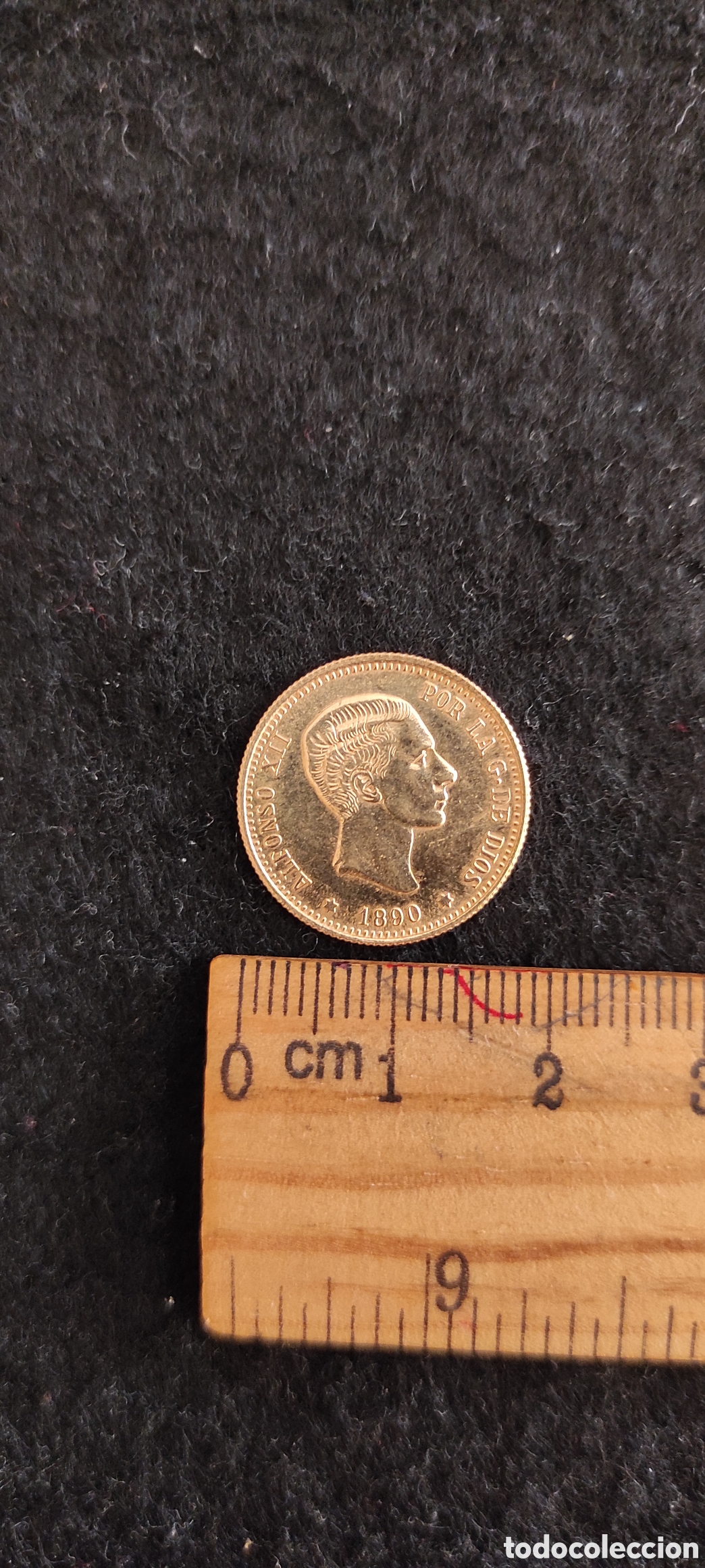 Reproducciones billetes y monedas: Reproducci&oacute;n de moneda de 10 pesetas 1890. Alfonso XII