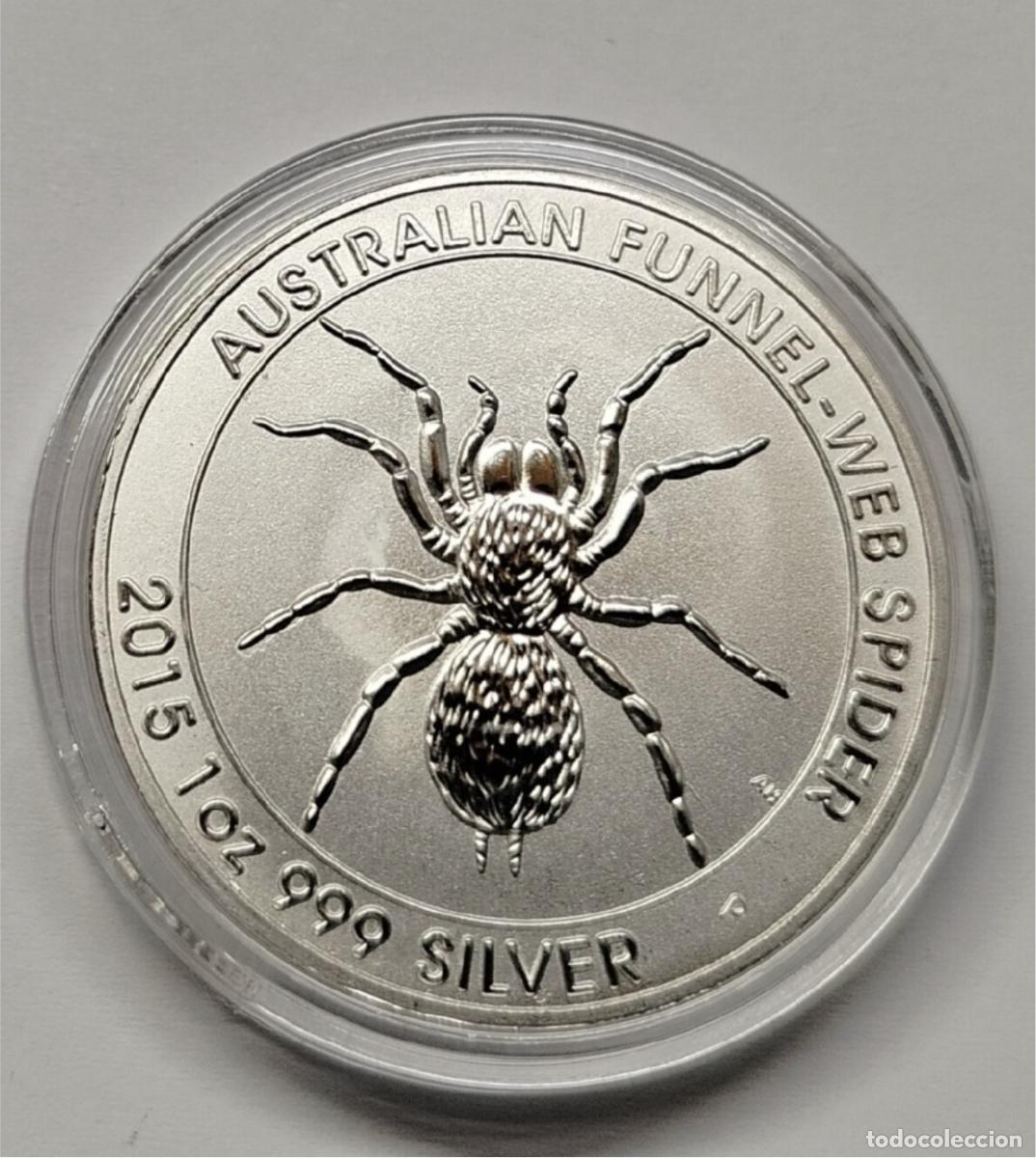 Reproducciones billetes y monedas: MONEDA AUSTRALIA 1 DOLLAR 2015 SPIDER